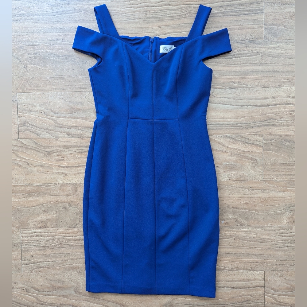 Blue Midi Cocktail Dress
